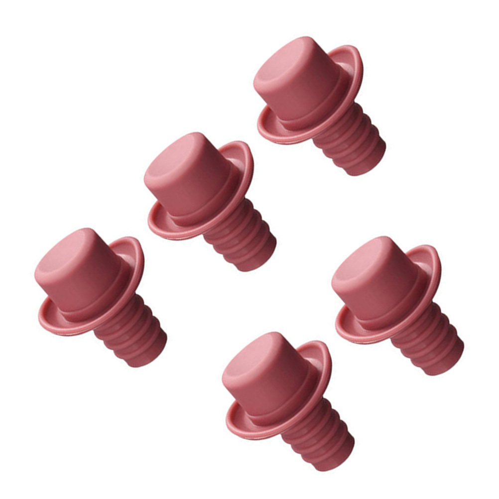 5Pcs Silicone Bottle Stoppers  - Wine Beer Hat review and price