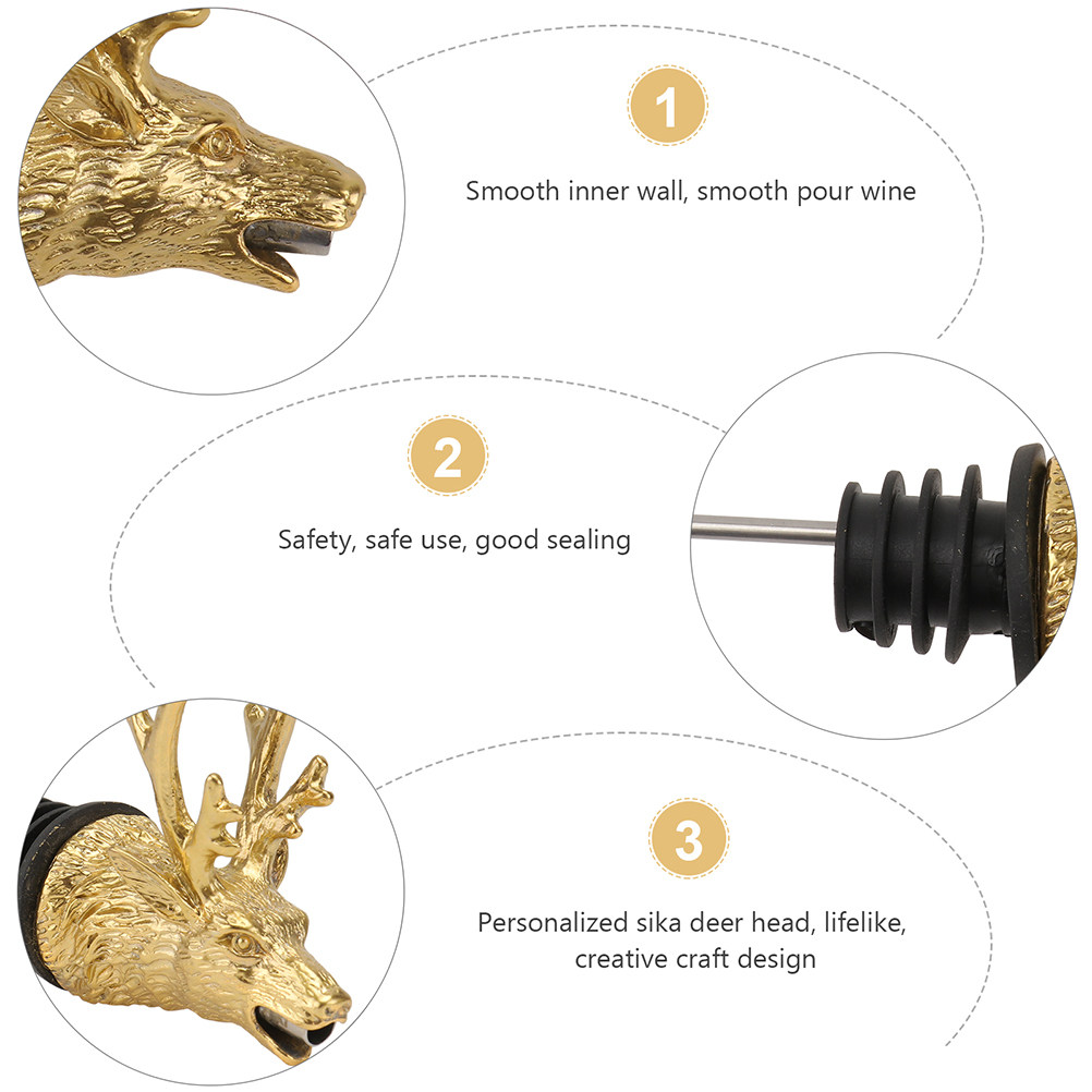 Lifelike Deer Head Wine Pourer - Wine Aerator Pour review and price