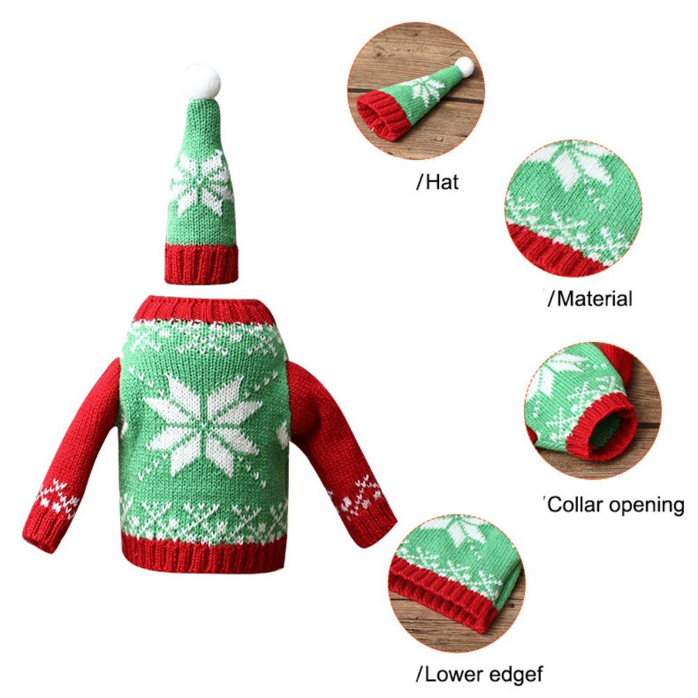 Elk Wine Bottle Cover Snowflak - Wine Beer Hat review and price