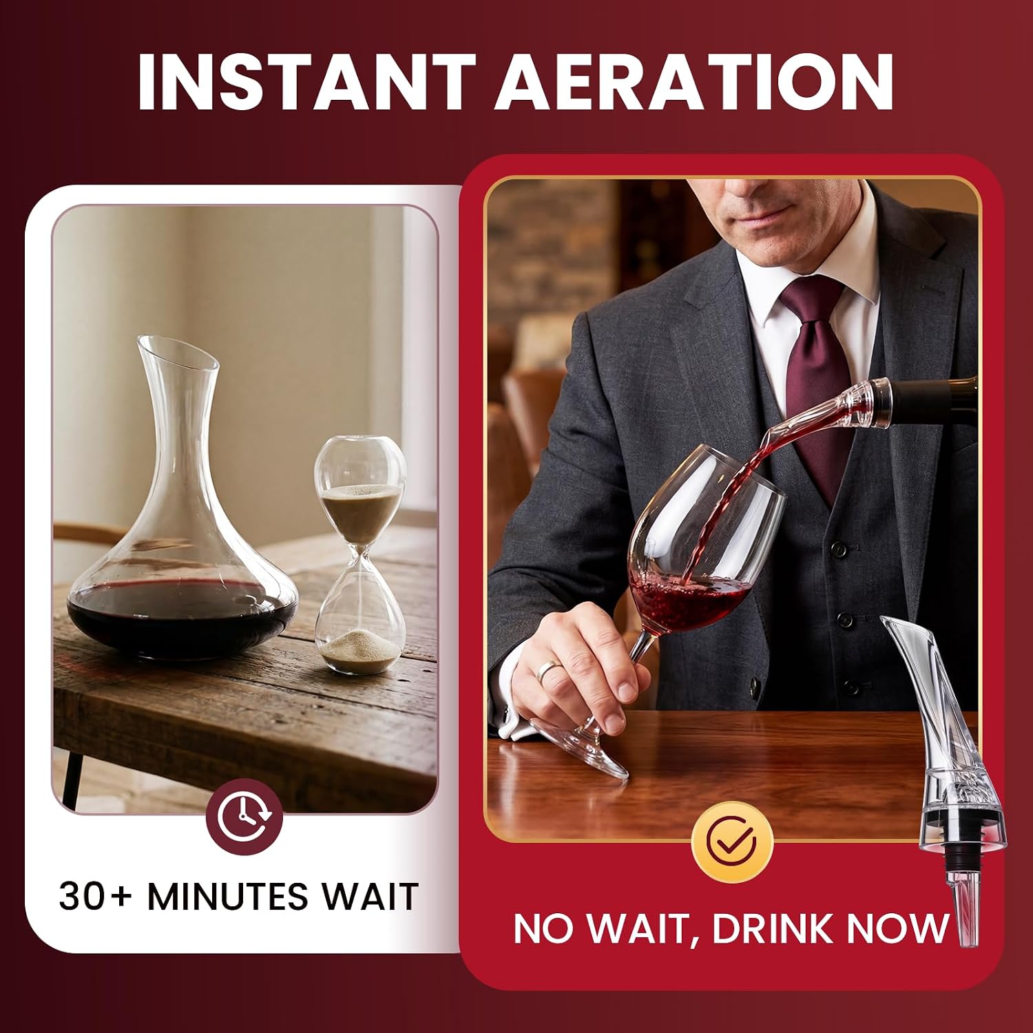 1pcs Magic Wine Decanter Wine  - Wine Aerator Pour review and price