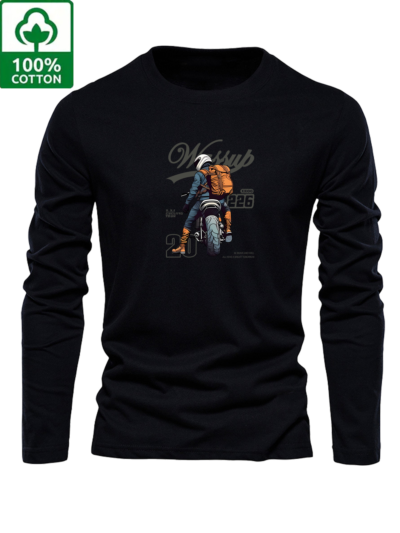 Men 100% Cotton Long Sleeve T  - Wine & Beer Guayaquil review and price